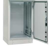 Serverschrank SZE2 mit Klimaanlage von Cosmotec/Stulz - Kühlleistung 300 - 3000 W - 33 HE - 600x800 mm - Vollblechtüren - Sockel - lichtgrau