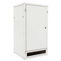 Schallgedämmter Serverschrank SILENCE RACK - 24 HE - 2 SILENT-Lüfter - 600 x 600 mm - Vollblechtüren - lichtgrau