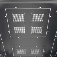19"-Serverschrank SZB IT - 42 HE - 800 x 1000 mm - geteilte Doppel-Vollblechtüren vorne und hinten - schwarz