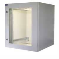 19"-Netzwerkschrank RESISTER Pro - IP66 für Outdoor + Industrie - Sichttür - 16 HE - 600x600 mm - lichtgrau