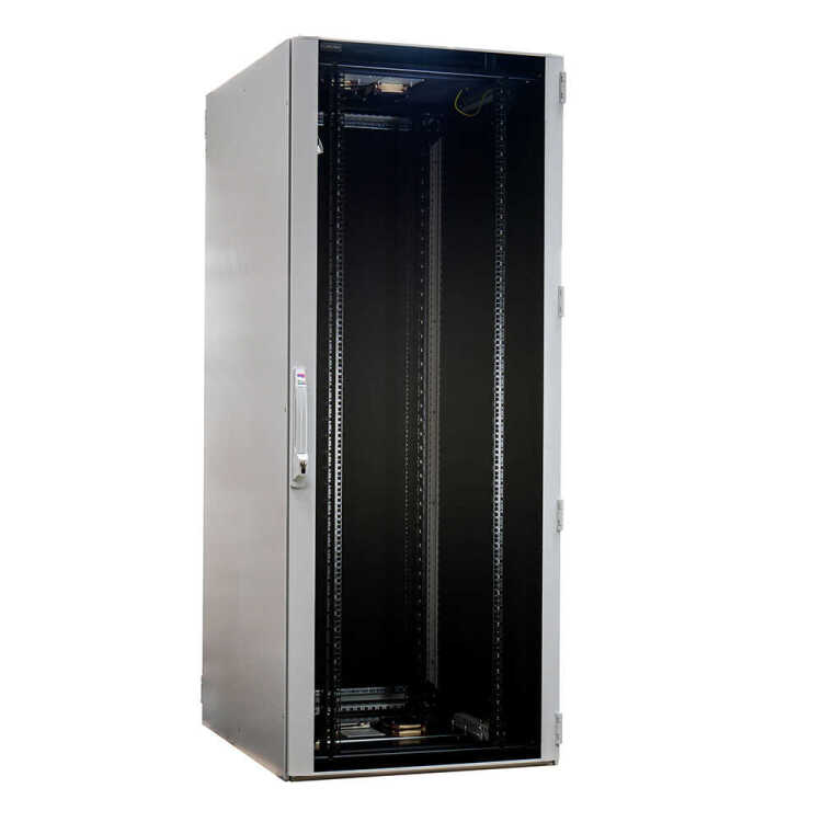 Schallgedämmter 19"-Serverschrank VX IT Rack RITTAL - bis 85% silenced - 42 HE - BxT 800x1.200 mm - Sicht-/Vollblechtür - lichtgrau