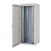 19"-Serverschrank/Netzwerkschrank RIE von TRITON mit Cosmotec/STULZ Dachaufbau-Kühlgerät - Kühlleistung 1400 W - Schutzgrad IP54 - 42 HE - BxT 800 x 800 mm - Sichttür - RückWand - lichtgrau