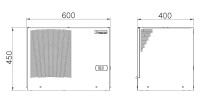 19"-Serverschrank/Netzwerkschrank RIE von TRITON mit Cosmotec/STULZ Kühlgerät - Kühlleistung 1400 W - Schutzgrad IP54 - 42 HE - BxT 800 x 800 mm - Sichttür - RückWand - lichtgrau