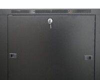 19"-Serverschrank SRK von IT-BUDGET - Komplettset - 27 HE - BxT 800x1000 mm - Sicht-/Vollblechtür - 4 Aktiv-Lüfter - Flatpack - schwarz