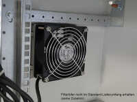 19"-Netzwerkschrank RESISTER Pro Aktiv - Schutzgrad IP54/55 - Sichttür - 12 HE - BxT 600x600 mm - Aktiv-Lüfter - Filter - lichtgrau