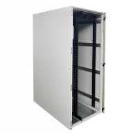 19"-Serverschrank VX IT von RITTAL mit MITSUBISHI Klimagerät - 42 HE - BxT 800x1200mm - Luftdurchsatz 678 m³/h - Kühlleistung 3500 W - Sichttür - Vollblechrücktür - lichtgrau