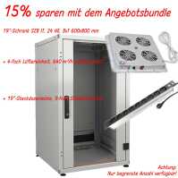 19"-Netzwerkschrank SZB IT - Angebots-Bundle - 24 HE...